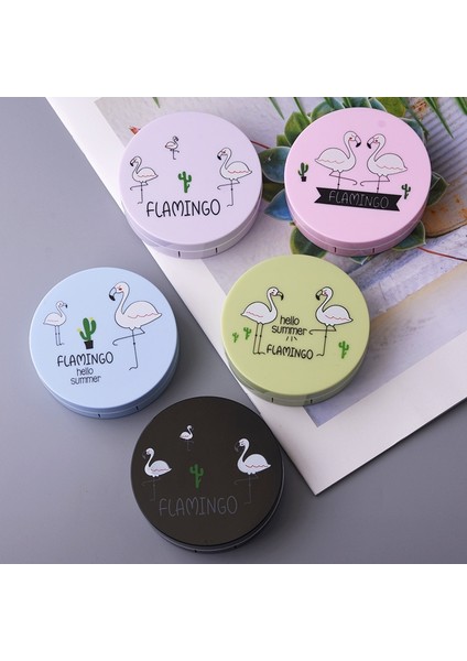 Mor Renk Flamingo Kontakt Lensler Lensler Konteyner Kontakt Lens Temizleyici Lens Seyahat Ayna Seyahat Seti Gözlük Kılıfları (Yurt Dışından) modelleri