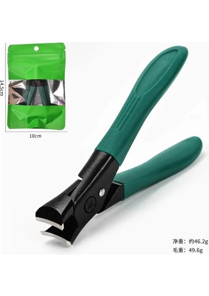 Kalın Tırnak C Yeşil Keskin Sağlam Anti-Sıçrama Tırnak Makası Paslanmaz Çelik Manikür Tırnak Kesici Kalın Sert Ayak Tırnağı Tırnak Pedikür Aracı (Yurt Dışından)