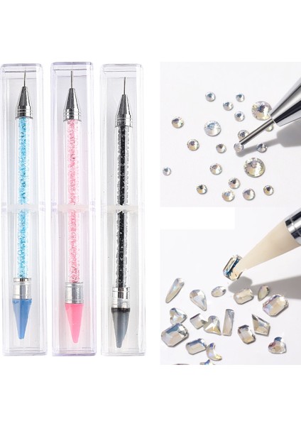 Sdz-G Tırnak Rhinestones Seçici Kalem Balmumu Kalemler Taşlar Için Çift Kafa Kristal Elmas Taşlar Nokta Matkap Kalem Manikür Süsleyen Aracı Lebsdz (Yurt Dışından) fiyatları