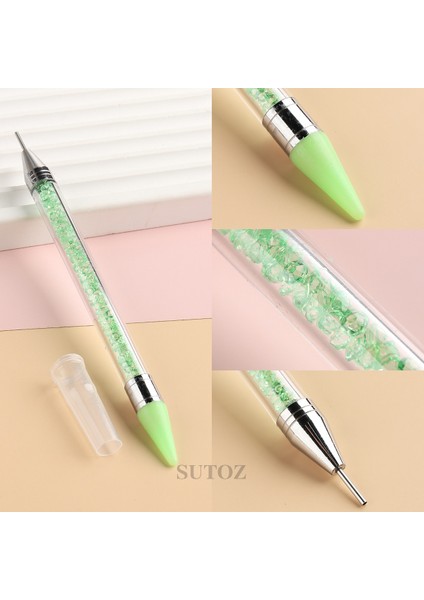 Sdz-G Tırnak Rhinestones Seçici Kalem Balmumu Kalemler Taşlar Için Çift Kafa Kristal Elmas Taşlar Nokta Matkap Kalem Manikür Süsleyen Aracı Lebsdz (Yurt Dışından) fırsatları