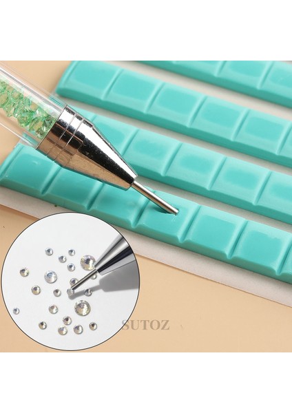 Sdz-G Tırnak Rhinestones Seçici Kalem Balmumu Kalemler Taşlar Için Çift Kafa Kristal Elmas Taşlar Nokta Matkap Kalem Manikür Süsleyen Aracı Lebsdz (Yurt Dışından) indirimleri