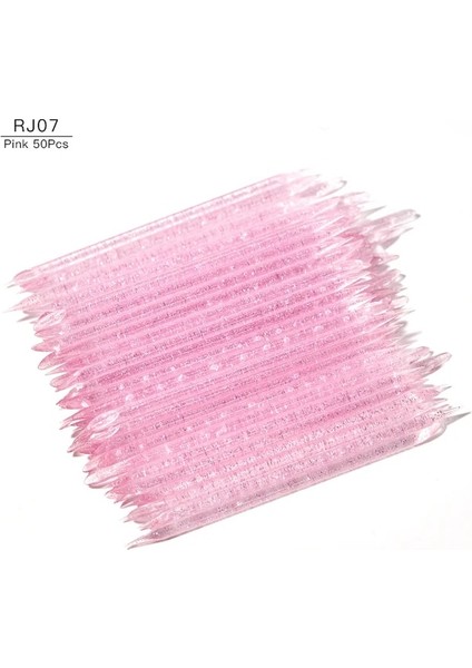Ordu Yeşil 50/100 Adet Yeniden Kullanılabilir Kristal Sopa Çift Uçlu Nail Art Tırnak Eti Itici Tırnak Eti Çıkarıcı Aracı Pedikür Bakımı Çivi Manikür Araçları (Yurt Dışından)