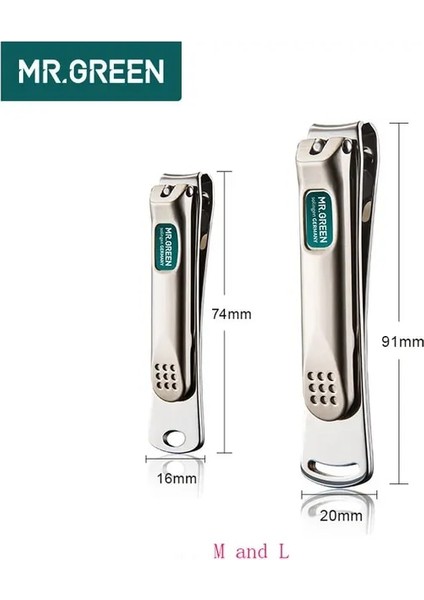 M ve L Mr.green Paslanmaz Çelik Tırnak Makası Düzeltici Pedikür Bakımı Tırnak Makası Profesyonel Balık Pulu Tırnak Törpüsü Tırnak Makası Araçları (Yurt Dışından)