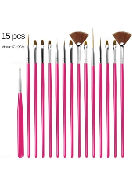 No.21 5 Adet Renkli Çift Uçlu Akrilik Çelik Süsleyen Kalem Rhinestones Seçici Toplama Tırnak Resim Fırçası Kabartma Vida Girdap Çıtçıt Noktalayıcı (Yurt Dışından)