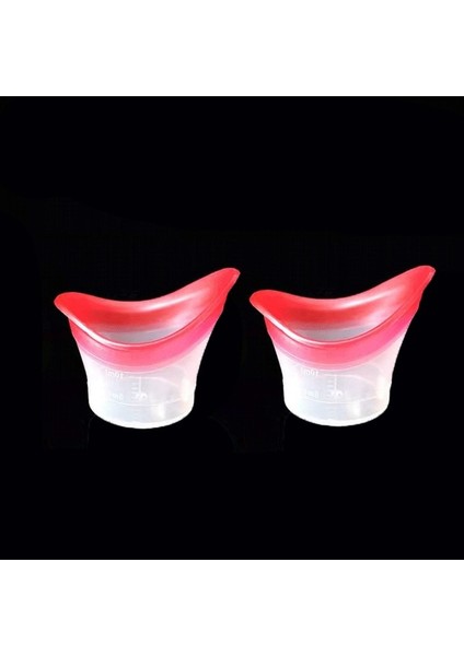 Pembe 2 Adet/paket Göz Yıkama Fincan Silikon Yeniden Kullanılabilir Yumuşak Göz Banyosu Fincan Göz Yıkama Fincan Yaşlı Kadın Erkek Çocuk Hassas Uydurma Göz (Yurt Dışından)