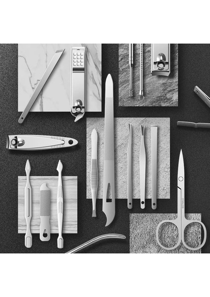 9 Adet Siyah 8/11/19 Adet Manikür Kesiciler Tırnak Makası Seti Paslanmaz Çelik Kulak Kaşık Tırnak Makası Pedikür Ölü Cilt Temizleme Araçları (Yurt Dışından) indirimleri