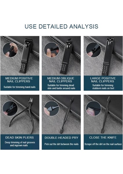 Kırmızı INNER7PS 7/10//12/16/18 Adet Manikür Kesiciler Tırnak Makası Seti Ev Paslanmaz Çelik Kulak Kaşık Tırnak Makası Pedikür Tırnak Scis Yeni (Yurt Dışından) indirimleri