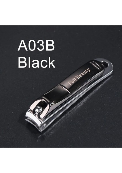 A03B Siyah 1 Adet Paslanmaz Çelik Profesyonel Tırnak Makası Sökücü Ölü Cilt Düzeltici Kesici Manikür Ayak Tırnağı Bakımı Tırnak Sanat Araçları LYA01B-03B (Yurt Dışından)