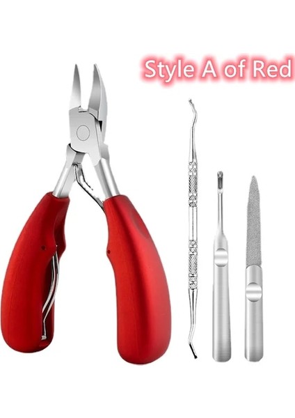 Red-A Ayak Tırnak Makası Tırnak Düzeltme Kalın Çiviler Batık Ayak Tırnaklarını Pense Kesiciler Ölü Cilt Kir Sökücü Pedikür Bakım Aracı 2021 (Yurt Dışından)