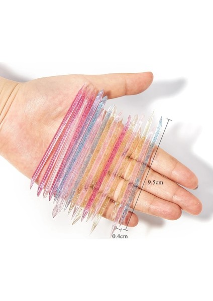 Ordu Yeşil 50/100 Adet Yeniden Kullanılabilir Kristal Sopa Çift Uçlu Nail Art Tırnak Eti Itici Tırnak Eti Çıkarıcı Aracı Pedikür Bakımı Çivi Manikür Araçları (Yurt Dışından) fırsatları