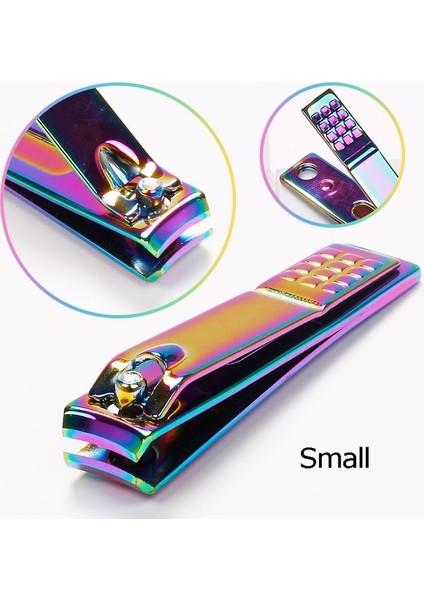 Küçük 1 Adet Renkli Titanyum Tırnak Makası Tırnak Giyotin Profesyonel Paslanmaz Çelik Çivi Aksesuarları ve Araçları Manikür Kesiciler (Yurt Dışından)