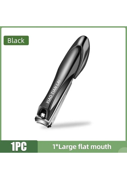 1 Adet Siyah-L Düz Sıçrama Önleyici Tırnak Makası Paslanmaz Çelik Tırnak Kesici Ayak Tırnağı Tırnak Makası Temizleyici Manikür Kişisel Bakım Trim Araçları (Yurt Dışından)