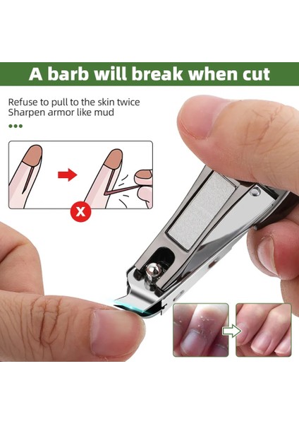 1 Adet Siyah-L Düz Sıçrama Önleyici Tırnak Makası Paslanmaz Çelik Tırnak Kesici Ayak Tırnağı Tırnak Makası Temizleyici Manikür Kişisel Bakım Trim Araçları (Yurt Dışından) fırsatları