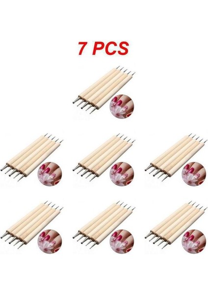 16X6X1 7 Adet 1 ~ 7 Adet Tırnak Sanat Için Süsleyen Aletler Set, Boyama Için Kabartma Kalemi (Yurt Dışından)