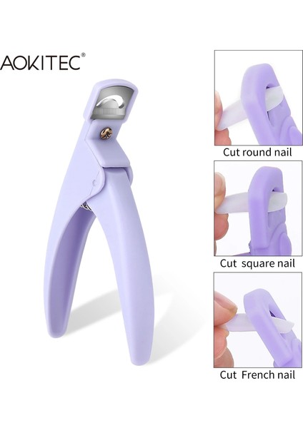 Gn Aokitec Manikür Kelime Makas Diy Fransız Takma Çivi Düz Ağız Makas Tırnak Dükkanı Manikür Araçları U Şeklinde Makas (Yurt Dışından) fiyatları