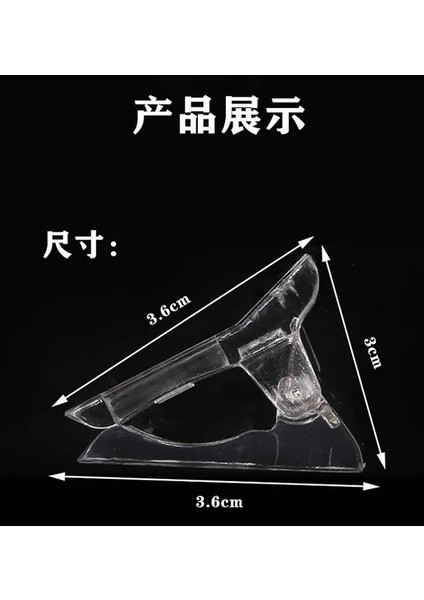 Kristal Klip (12 Adet) Üçlü Kesim Akrilik Ucu Kesici Ölçüm Kadranı (6 Boyut Seçenekleri) Profesyonel Akrilik Tırnak Makası-Tırnak Ucu Kesici Manikür Aletleri (Yurt Dışından)