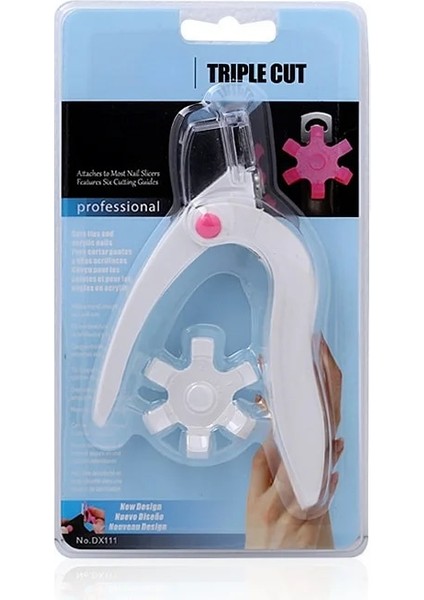 Kristal Klip (12 Adet) Üçlü Kesim Akrilik Ucu Kesici Ölçüm Kadranı (6 Boyut Seçenekleri) Profesyonel Akrilik Tırnak Makası-Tırnak Ucu Kesici Manikür Aletleri (Yurt Dışından) modelleri