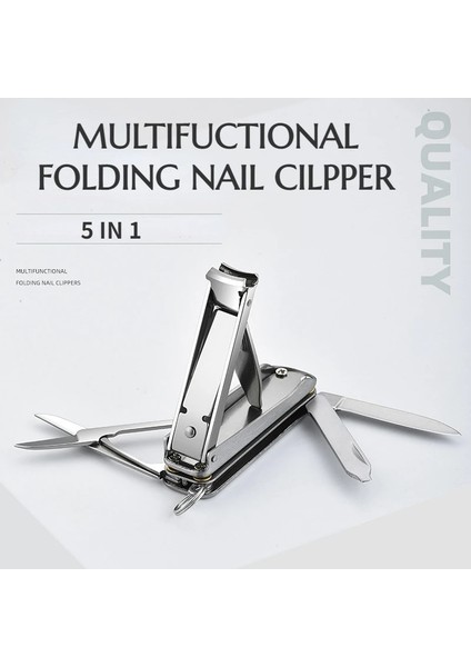 Kırmızı Çok Fonksiyonlu Tırnak Makası Makas Bıçaklı Tırnak Dosya Tornavida Katlanır Küçük Paslanmaz Çelik Tırnak Makası 5 Fonksiyonları (Yurt Dışından) fiyatları