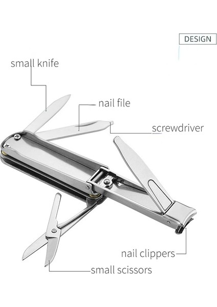 Kırmızı Çok Fonksiyonlu Tırnak Makası Makas Bıçaklı Tırnak Dosya Tornavida Katlanır Küçük Paslanmaz Çelik Tırnak Makası 5 Fonksiyonları (Yurt Dışından) indirimleri