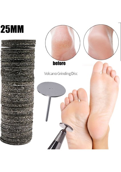 100 Adet 180 Grit Kendinden Yapışkanlı Zımpara Diski Parlatma Için Yedek Ped 25MM Elektrikli Ayak Dosya Seti Dolum Disk Tırnak Matkap Uçları Ayak Törpüleri (Yurt Dışından) fiyatları