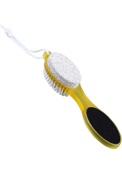 Sarı 4 In 1 Ayak Pedikür Araçları Ayak Tırnak Temizleme Fırçası Ponza Taşı Ayak Bakımı Için Çok Amaçlı Pedikür Kiti Kuru Ayaklar Islak Erkekler (Yurt Dışından)