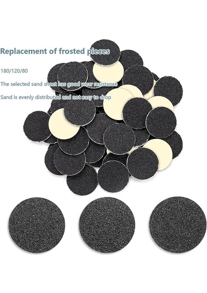 C 50 Adet 25MM Çap Ayak Törpü Ayak Dosya Mandrel Ayak Zımpara Kağıdı Pedikür Cilalı Zımpara Halkası Pedikür Araçları (Yurt Dışından)