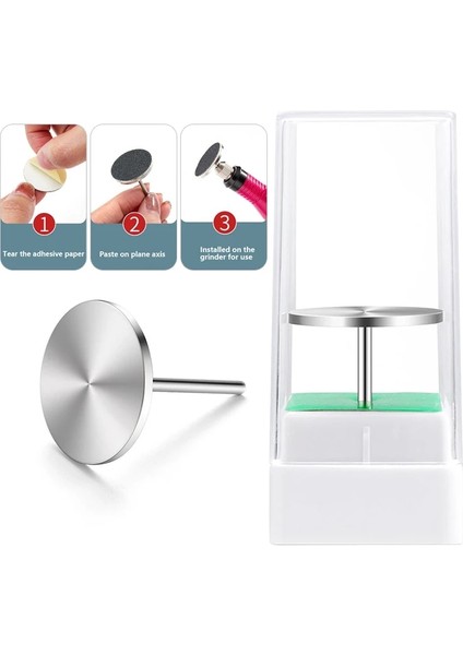 C 50 Adet 25MM Çap Ayak Törpü Ayak Dosya Mandrel Ayak Zımpara Kağıdı Pedikür Cilalı Zımpara Halkası Pedikür Araçları (Yurt Dışından)
