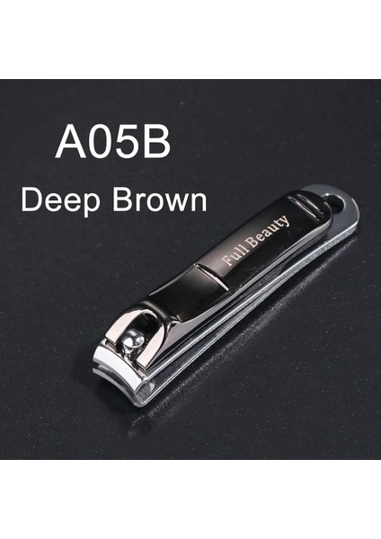 A05B Koyu Kahverengi 1 Adet Paslanmaz Çelik Profesyonel Tırnak Makası Sökücü Ölü Cilt Düzeltici Kesici Manikür Ayak Tırnağı Bakımı Tırnak Sanat Araçları LYA01B-03B (Yurt Dışından)