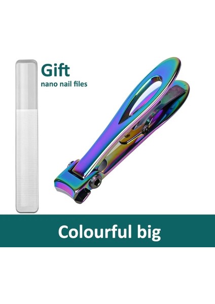 Renkli Büyük Yüksek Kaliteli Tırnak Makası Paslanmaz Çelik Iki Boyutu Mevcuttur Manikür Tırnak Kesici Kalın Sert Ayak Tırnağı Makas Araçları (Yurt Dışından)