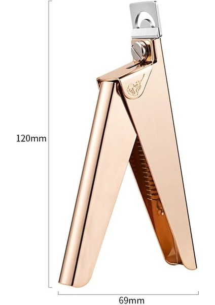 01 Profesyonel Tırnak Sanat Kesme Makinesi Özel Tip U Kelime Yanlış Ipuçları Kenar Kesiciler Manikür Renkli Paslanmaz Çelik Tırnak Sanat Araçları (Yurt Dışından)