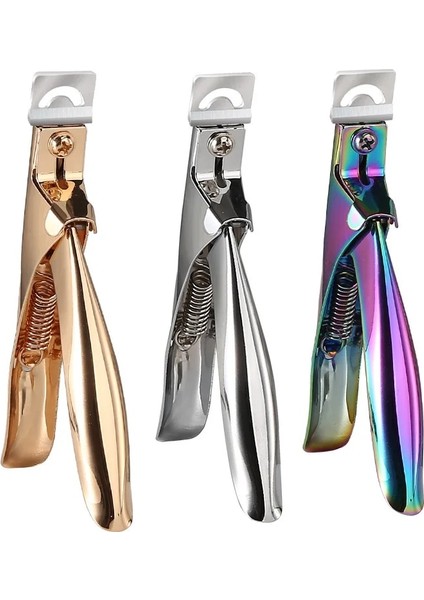 01 Profesyonel Tırnak Sanat Kesme Makinesi Özel Tip U Kelime Yanlış Ipuçları Kenar Kesiciler Manikür Renkli Paslanmaz Çelik Tırnak Sanat Araçları (Yurt Dışından) fiyatları