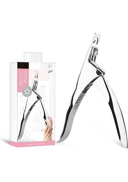 01 Profesyonel Tırnak Sanat Kesme Makinesi Özel Tip U Kelime Yanlış Ipuçları Kenar Kesiciler Manikür Renkli Paslanmaz Çelik Tırnak Sanat Araçları (Yurt Dışından) fırsatları