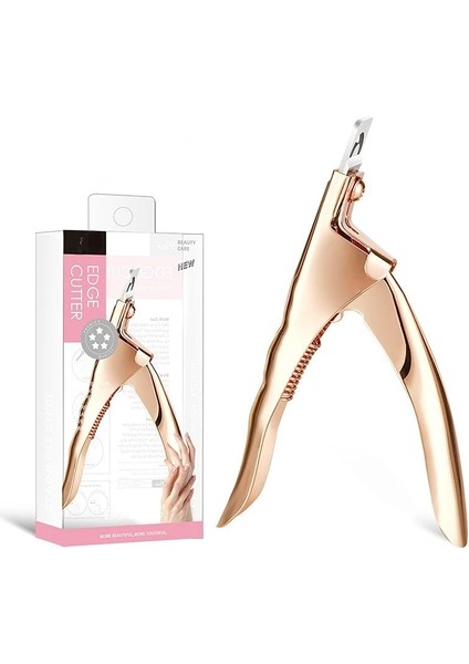 01 Profesyonel Tırnak Sanat Kesme Makinesi Özel Tip U Kelime Yanlış Ipuçları Kenar Kesiciler Manikür Renkli Paslanmaz Çelik Tırnak Sanat Araçları (Yurt Dışından) indirimleri