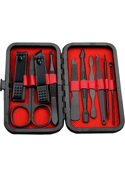 C-10 Adet Tırnak Makası Seti 7/10/16/18 Adet Manikür Kesiciler Tırnak Makası Tırnak Makası Katlama Çantası-Güzellik Manikür Tırnak Törpüsü Aracı (Yurt Dışından)