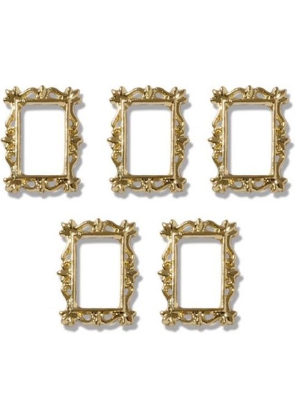 Altın 4 5 Adet/takım Tırnak Çıkartmaları Güzel Metal Yaratıcı Dıy Boyama Çerçeve Şekli Manikür Sanat Dekoru Tırnak Dekor Bayan Için (Yurt Dışından)