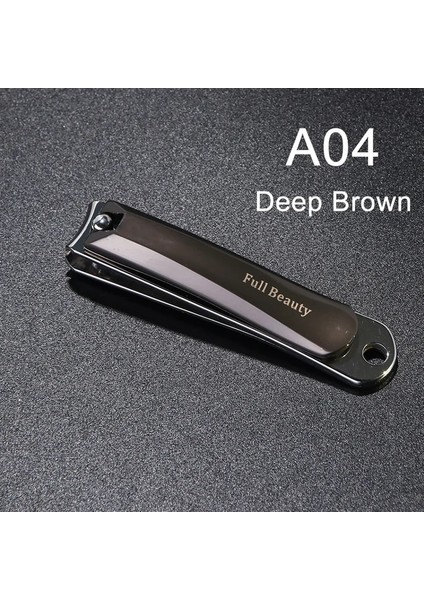 A04B Koyu Kahverengi 1 Adet Paslanmaz Çelik Profesyonel Tırnak Makası Sökücü Ölü Cilt Düzeltici Kesici Manikür Ayak Tırnağı Bakımı Tırnak Sanat Araçları LYA01B-03B (Yurt Dışından)