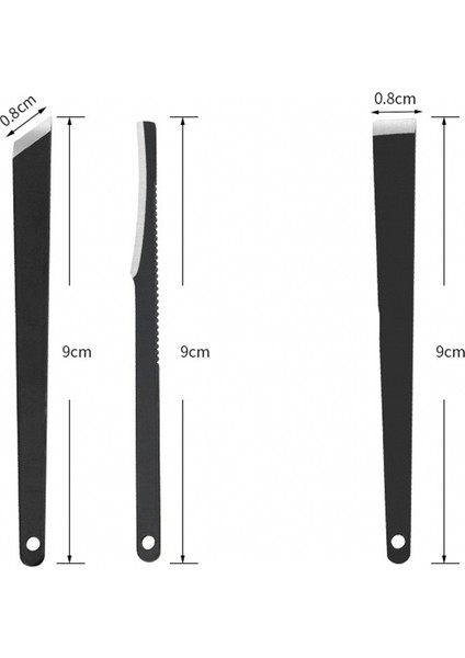Altın 3 Adet Ayak Pedikür Bıçağı Araçları Kesiciler Manikür Tırnak Eti Araçları Ölü Cilt Mısır Sökücüler Tırnak Ayak Bakım Seti Aksesuarları 2 Renk (Yurt Dışından)
