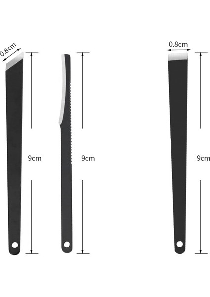 Altın 3 Adet Ayak Pedikür Bıçağı Araçları Kesiciler Manikür Tırnak Eti Araçları Ölü Cilt Mısır Sökücüler Tırnak Ayak Bakım Seti Aksesuarları 2 Renk (Yurt Dışından) fırsatları