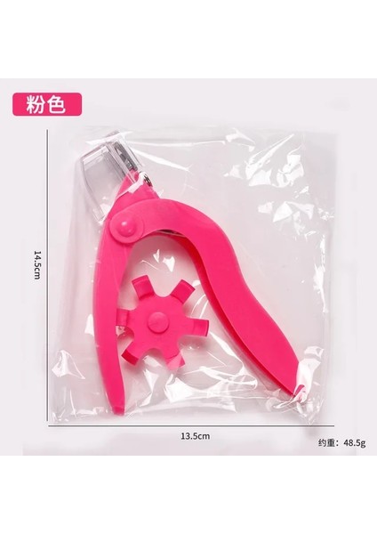 Gül Profesyonel U Şeklinde Tırnak Makası Paslanmaz Çelik Yanlış Ipuçları Düzeltici Renkli Kenar Kesiciler Ayak Tırnağı Makas Manikür Aracı (Yurt Dışından)