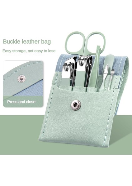 7 Adet-Mavi Gümüş 4/7 Adet Tırnak Kesici Set Paslanmaz Çelik Tırnak Makası Katlanır Çanta ile Set Manikür Kesici Kitleri Makas Güzellik Tırnak Sanat Araçları (Yurt Dışından) fırsatları