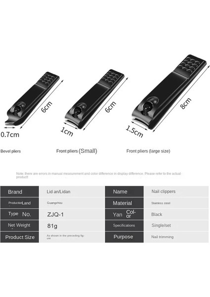 Silver-S Profesyonel Paslanmaz Çelik Tırnak Makası Seyahat Tırnak Kesme Giyotin Makinesi Ayak Tırnağı Makas Pense Pense Pedikür Aracı (Yurt Dışından) modelleri