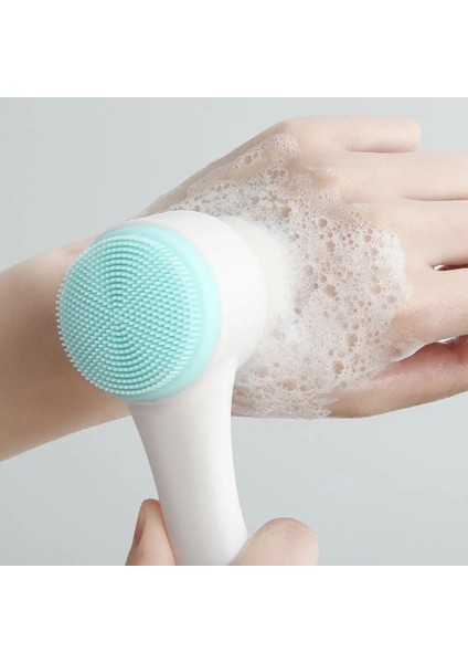 Mavi 1 Pc Çift Taraflı Silikon Yüz Temizleme Fırçası Yüz Temizleyici Siyah Nokta Remover Aracı Gözenek Temizleyici Eksfoliyator Yüz Fırçalama Fırçası (Yurt Dışından) fiyatları