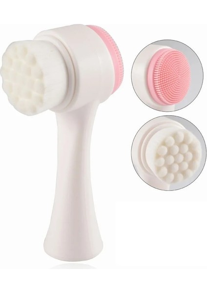 Mavi 1 Pc Çift Taraflı Silikon Yüz Temizleme Fırçası Yüz Temizleyici Siyah Nokta Remover Aracı Gözenek Temizleyici Eksfoliyator Yüz Fırçalama Fırçası (Yurt Dışından) fırsatları