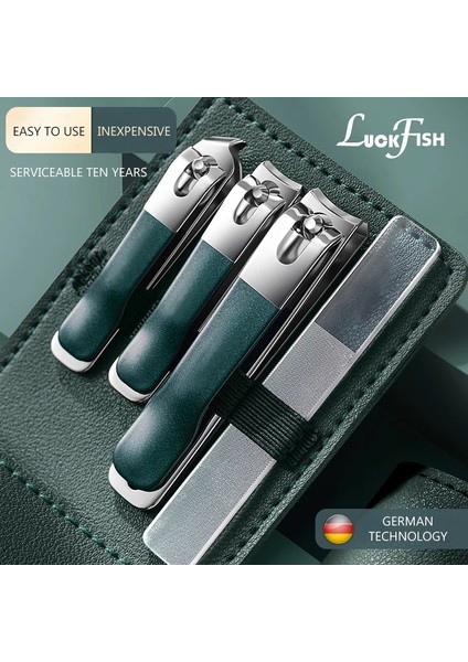 Siyah 4 Adet Yüksek Kaliteli Tırnak Dosya Tırnak Makası Clipper Manikür Pedikür Seti Kullanımı Uygun Manikür Seti Seyahat Için Sağlam (Yurt Dışından)