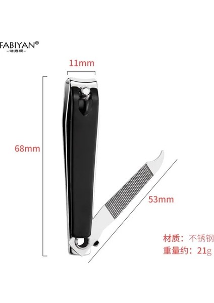 6 1 Adet Paslanmaz Çelik Tırnak Sanat Makası Manikür Seti Aracı Pedikür Bakım Düzelticiler Ölü Cilt Kir Sökücü Ayak Tırnaklarını Tırnak (Yurt Dışından)