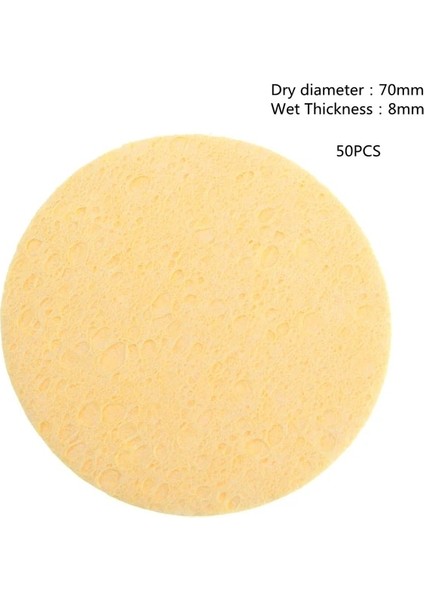 50 ADET-70X8MM 50/30/10 Adet Pembe Yumuşak Yüz Temizleme Süngeri Ped Yüz Yıkama Temizleme Sıkıştırılmış Temizleyici Sünger Puf Spa Yüz Bakımı Araçları (Yurt Dışından)