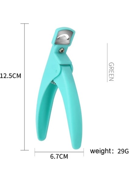 Yeşil 1 Adet Tırnak Makası Kesici U Kelime Kesme Tırnak Sanat Makası Kare/yuvarlak/fransız Yanlış Nail Ipuçları Macaron Manikür Sanat Dıy Araçları (Yurt Dışından)