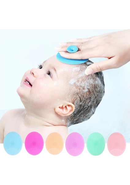6 Yumuşak Silikon Yüz Temizleme Fırçası Yıkama Yüz Peeling Fırçası Derin Gözenek Temizleyici Aracı Bebek Şampuanı Masaj Banyo Temizleme (Yurt Dışından)