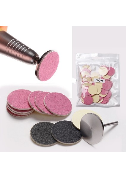 Pembe GRIT-120 50 Adet/torba Değiştirilebilir Zımpara Ayak Törpü Dosyaları Pedikür Araçları Profesyonel Malzeme Esnek Taşlama Diski Tırnak Parlatma Aracı (Yurt Dışından) fiyatları