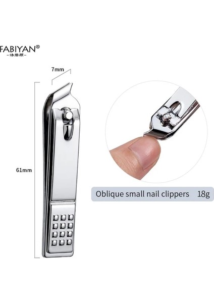 Eğik Kafes Tırnak Makası Paslanmaz Çelik Manikür Kesici Parmak Ayak Bıçağı Giyotin Seti Makası Makas Pedikür Tırnak Aracı 3 Stilleri (Yurt Dışından)